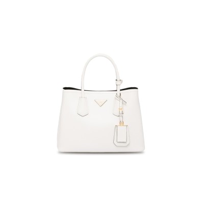 PRADA MEDIUM DOUBLE SAFFIANO LEATHER BAG 1BG775 (33*25*14.5cm) 
